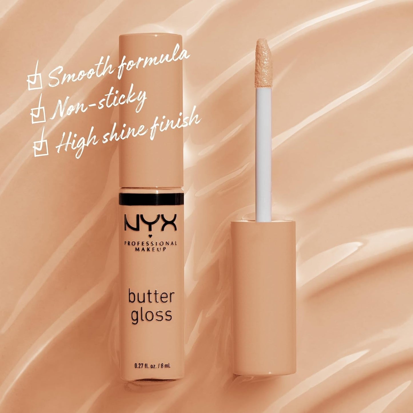 Butter Gloss, Non-Sticky Lip Gloss - Fortune Cookie (True Nude)