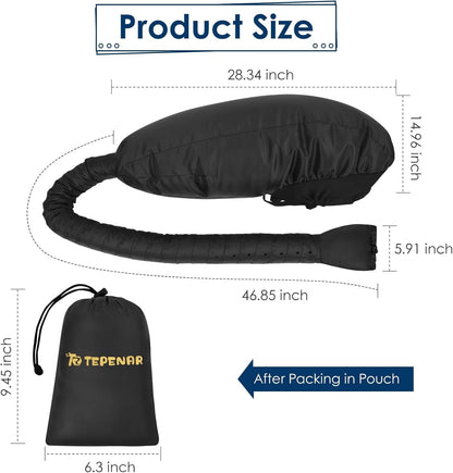 Upgraded Extra Large Bonnet Hair Dryer Attachment - Adjustable Soft Blow Dryer Cap for Efficient Natural Curly Hair Care and Fast Drying