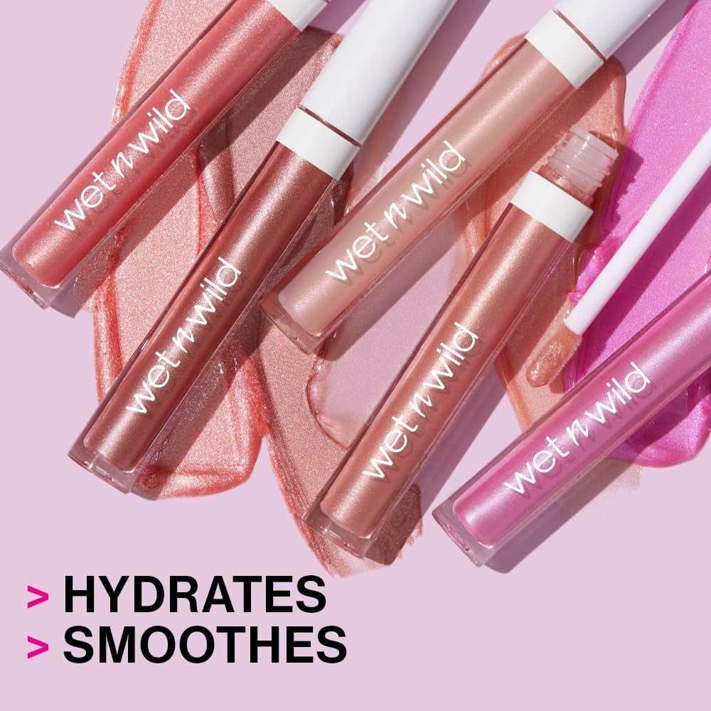 Megaslicks Lip Gloss, Ultra-Glossy, Vitamin-E Enriched, Ultra-Gloss High Shine Moisturizing, Cruelty-Free & Vegan - Crystal Clear
