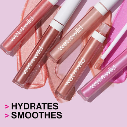 Megaslicks Lip Gloss, Ultra-Glossy, Vitamin-E Enriched, Ultra-Gloss High Shine Moisturizing, Cruelty-Free & Vegan - Crystal Clear