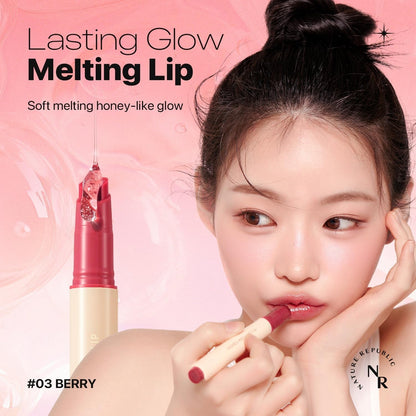 HONEY MELTING LIP (03 BERRY) SOFT LIP STICK, Korean Lip, Lip Gloss, Glow Lip, Glossy, Lip Balm, Lip Crayon, Jelly Gloss, Lip Pen, Tint, Korean Make Up