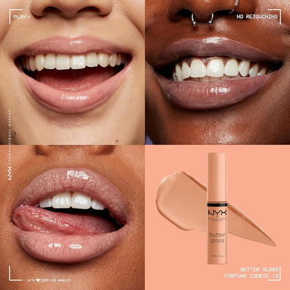 Butter Gloss, Non-Sticky Lip Gloss - Fortune Cookie (True Nude)