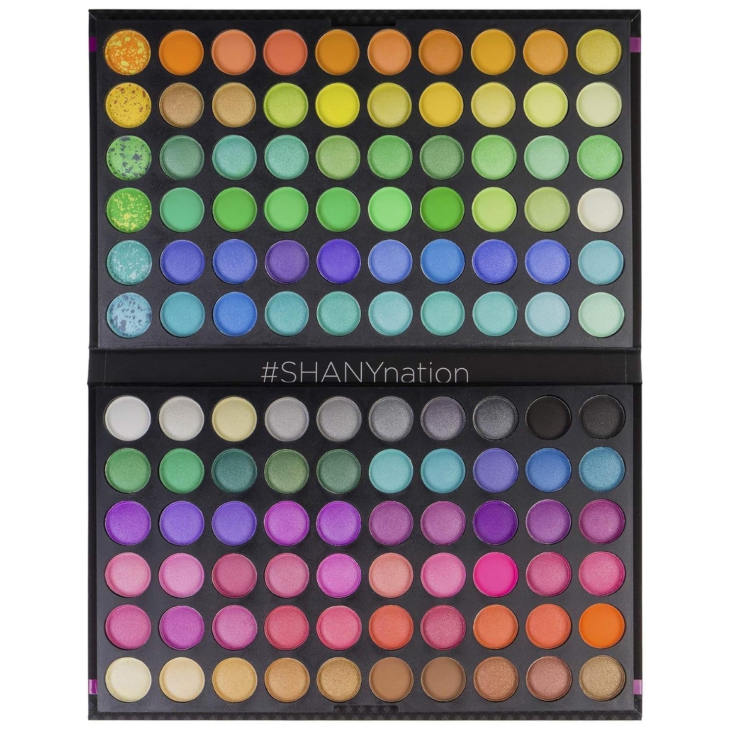 Highly Pigmented Eye Makeup Palette, 120 Matte Shimmer Metallic Eyeshadow Pallet with Long Lasting and Blendable Natural Colors - Classic Neon