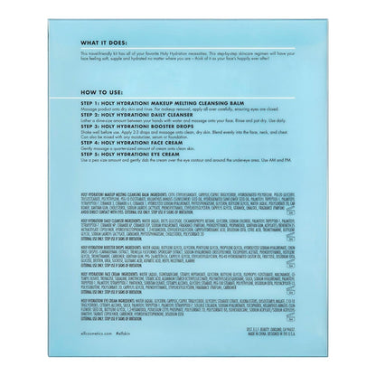 SKIN Holy Hydration! Hydrated Ever after Skincare Mini Kit, Cleanser, Makeup Remover, Moisturiser & Eye Cream for Hydrating Skin, Airplane-Friendly Sizes