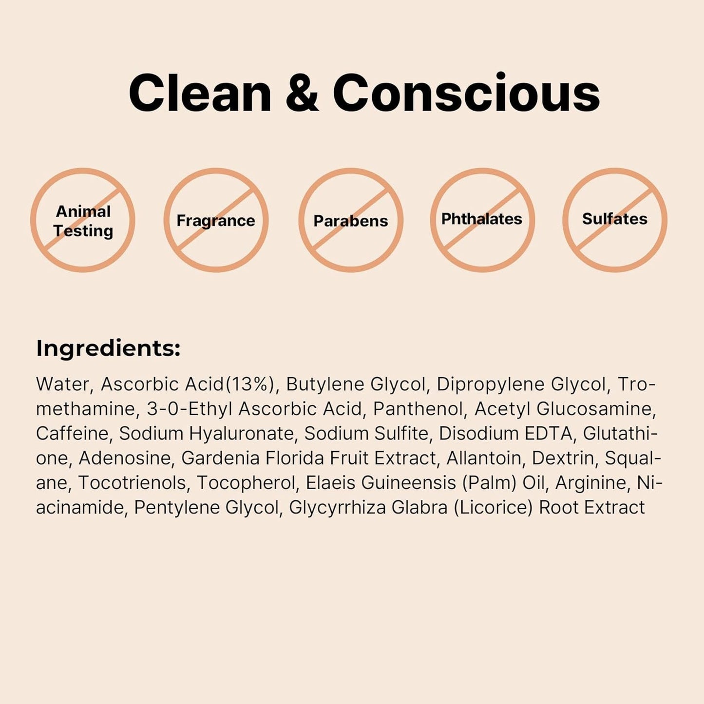 Pure Vitamin C 13% Serum with Vitamin E & Hyaluronic Acid, Hydrating Facial Serum for Fine Lines, Uneven Skin Tone & Dull Skin, 0.67Fl.Oz/20Ml, Korean Skin Care