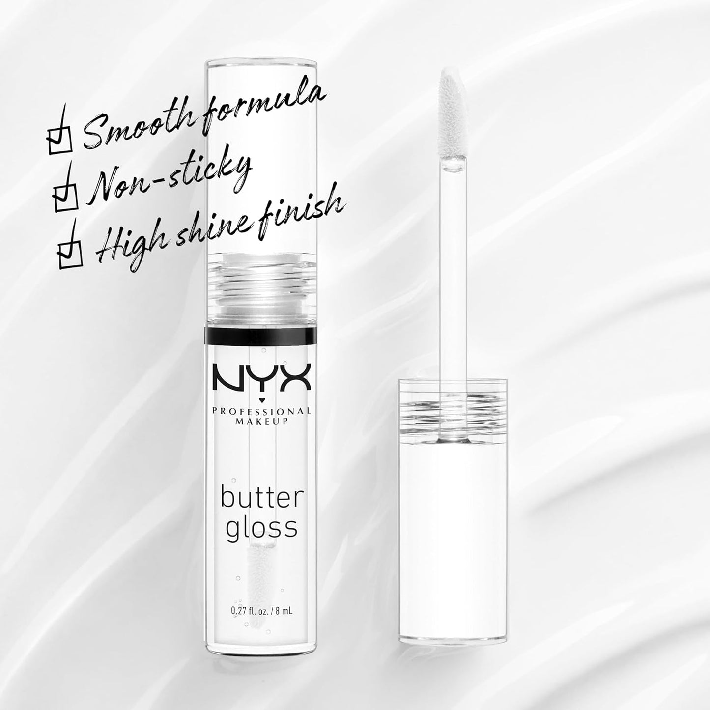 Non-Sticky Butter Gloss Lip Treatment - Sugar Glass (Clear)