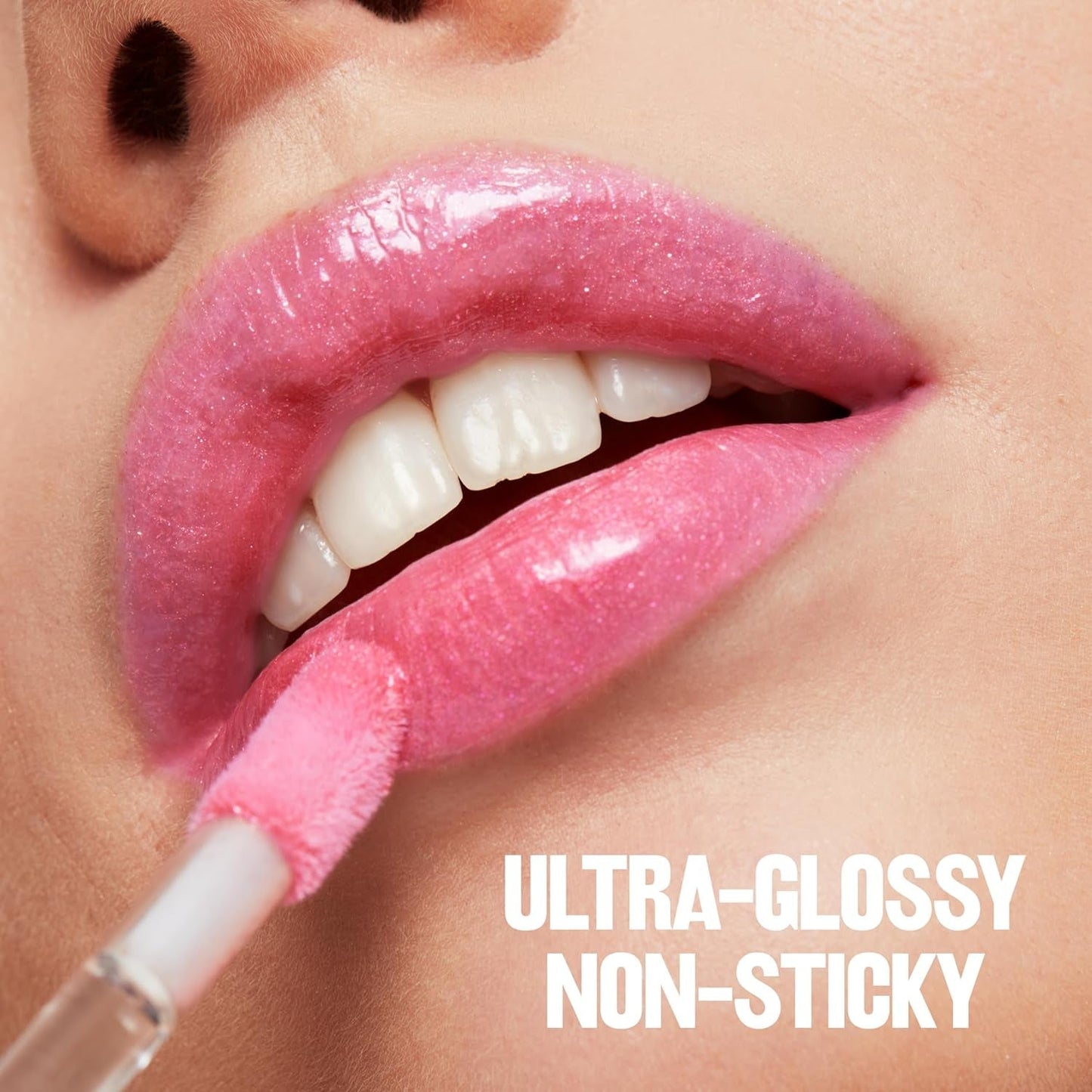 Super Lustrous Lip Gloss, Non-Sticky, Hydrating, High Shine Finish, 200 Crystal Clear, 0.13 Oz