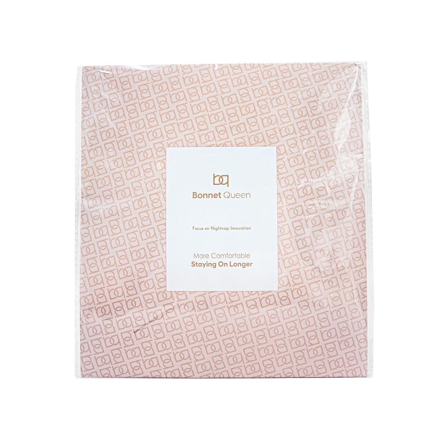 Silk Sleep Bonnet for Women - Satin Hair Cap with Tie Band for Curly Hair - Black