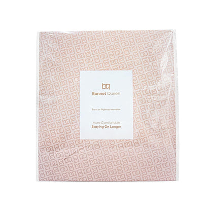 Silk Sleep Bonnet for Women - Satin Hair Cap with Tie Band for Curly Hair - Black