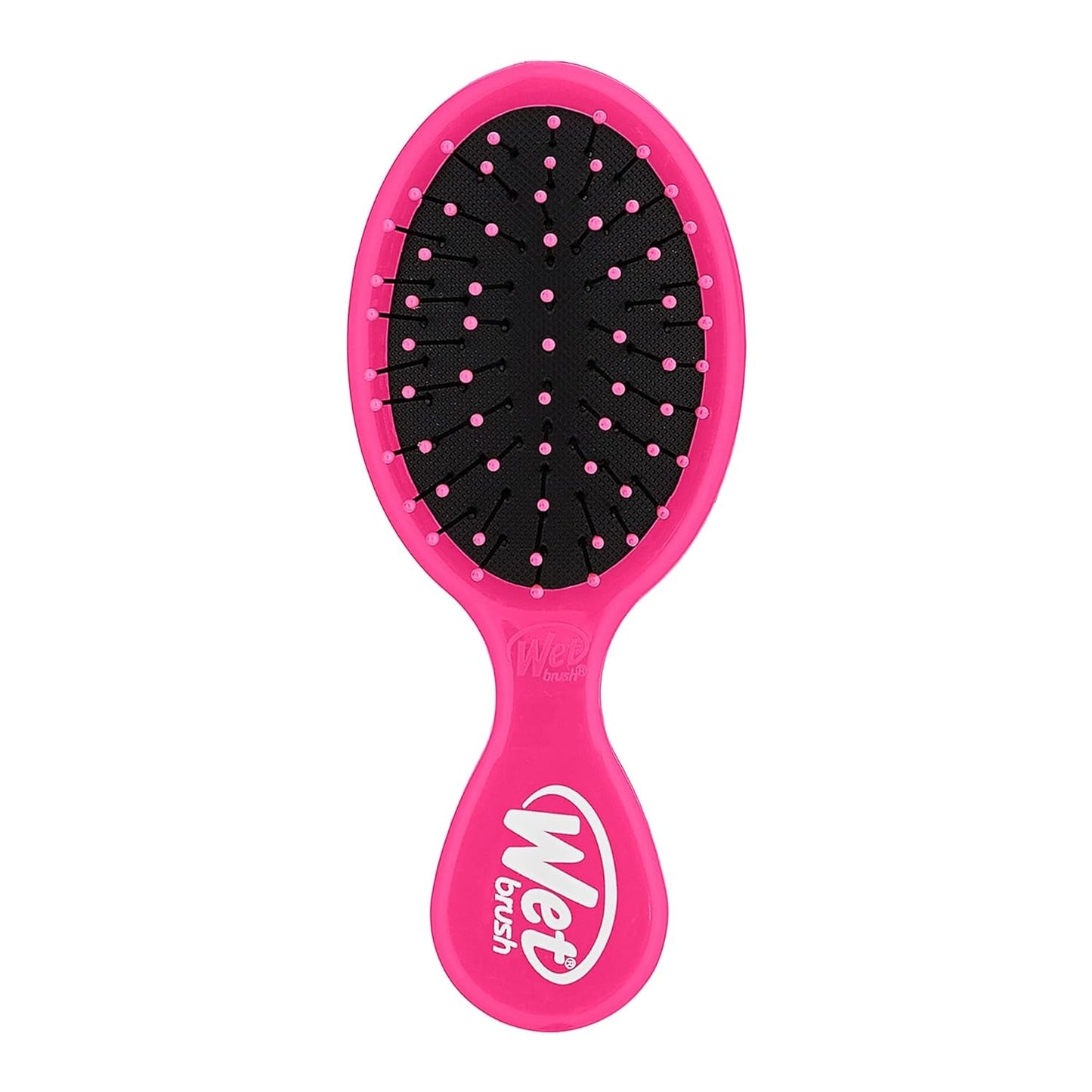 Detangling Brush, Mini Detangler Brush (Pink) - Wet & Dry Tangle-Free Hair Brush for Women & Men - No Tangle Soft & Flexible Bristles for Straight, Curly, & Thick Hair