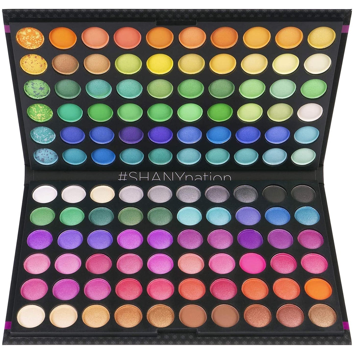Highly Pigmented Eye Makeup Palette, 120 Matte Shimmer Metallic Eyeshadow Pallet with Long Lasting and Blendable Natural Colors - Classic Neon