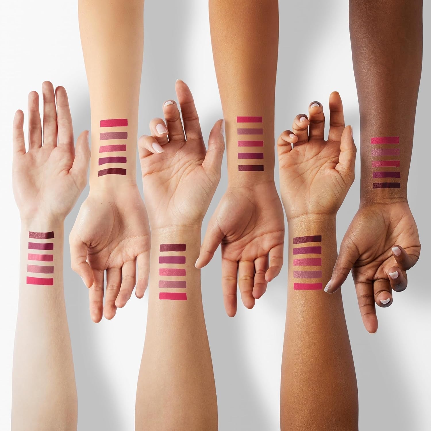 Super Lustrous 5-Piece Lipstick Gift Set, High Impact, Moisturizing, 460 Blushing Mauve & 430 Soft Silver Rose (Pearl), 775 Super Red & 777 Vampire Love (Cream), 025 Insane (Matte), 0.75 Oz