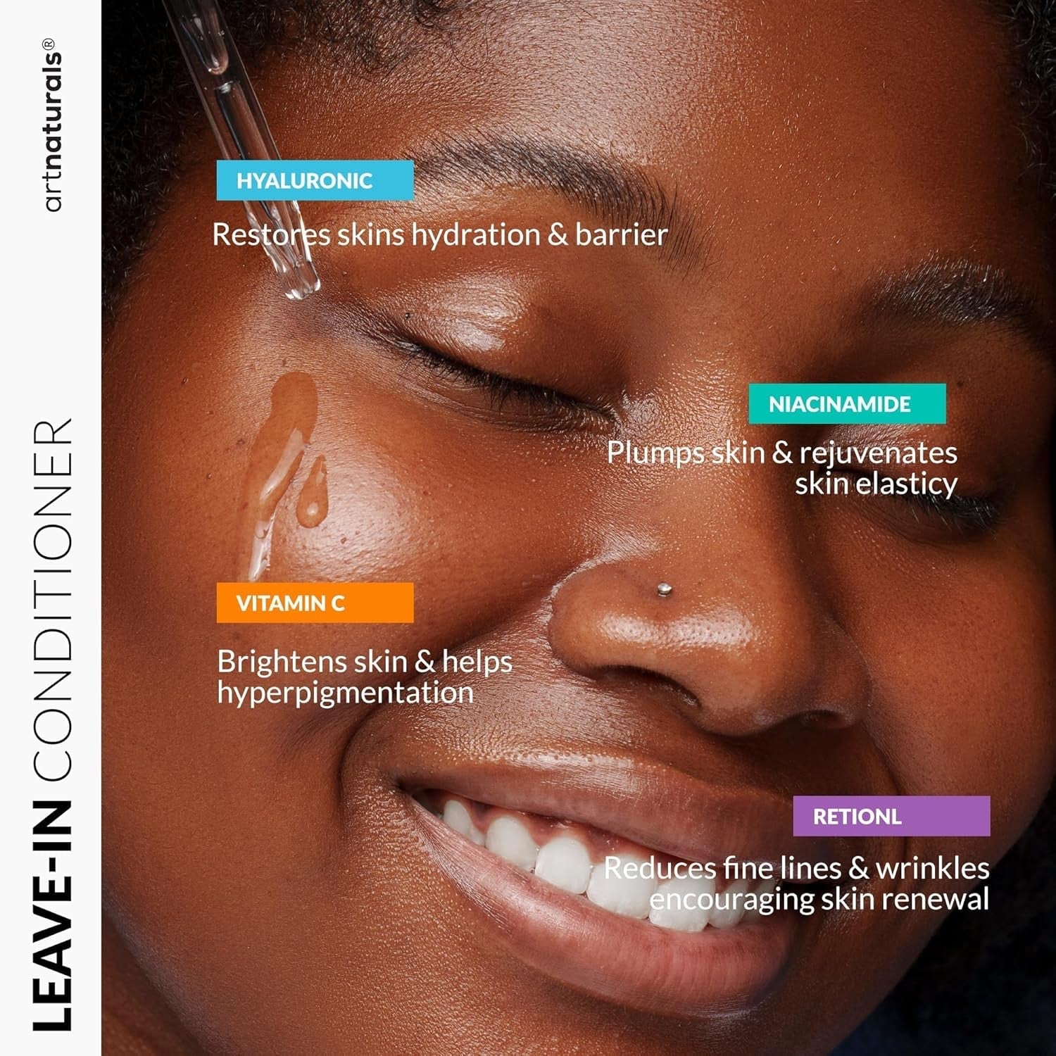 Vitamin C Serum Skin Care 4-Piece Set: Includes Retinol, Hyaluronic Acid & Niacinamide – Anti-Aging, Skin Brightening, Hydrating, Wrinkle Reduction, Dark Spot Corrector – 3-Month Supply –