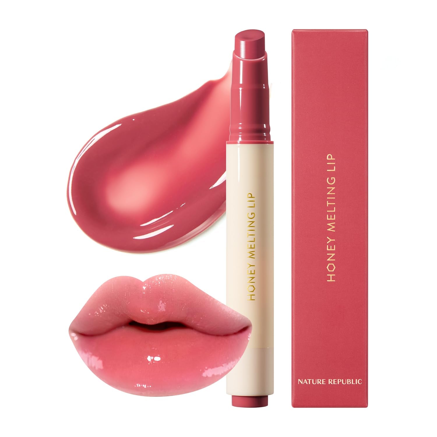 HONEY MELTING LIP (03 BERRY) SOFT LIP STICK, Korean Lip, Lip Gloss, Glow Lip, Glossy, Lip Balm, Lip Crayon, Jelly Gloss, Lip Pen, Tint, Korean Make Up
