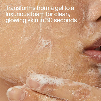 Superfood Facial Cleanser, Kale and Green Tea Spinach Face Wash, Gentle Makeup Remover + Pore Minimizer for All Skin Types, Vegan, Refillable Skincare