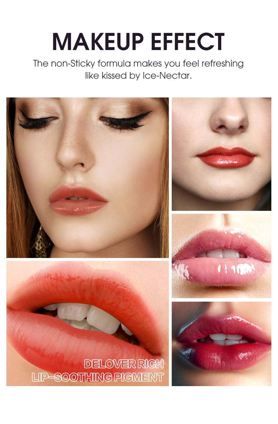 12Pcs Lip Gloss Collection Makeup Set, Shiny Smooth Soft Liquid Lip Glosses Lip Stain with Rich Varied Colors for Girls and Women Makeup (Glossy-A)