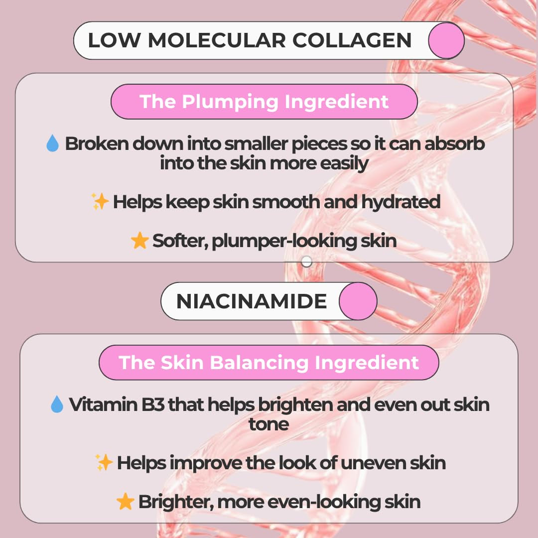 | Deep Collagen Hydrogel Face Mask with Niacinamide, Low Molecular Collagen, Galactomyces Ferment Filtrate, Low Molecular Hyaluronic Acid (28G X1Ea)